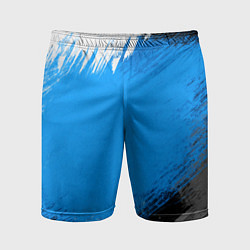 Мужские спортивные шорты Абстрактный пятнистый черно-синий узор