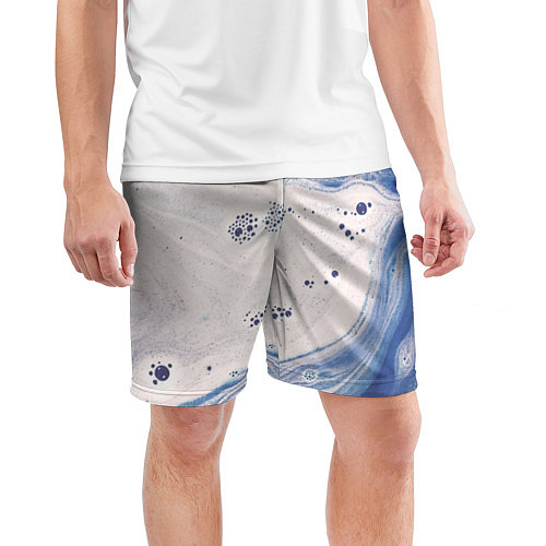 Мужские спортивные шорты Мыльная Текстура / 3D-принт – фото 3