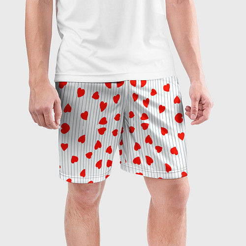 Мужские спортивные шорты Для образа Ким Тэхена / 3D-принт – фото 3