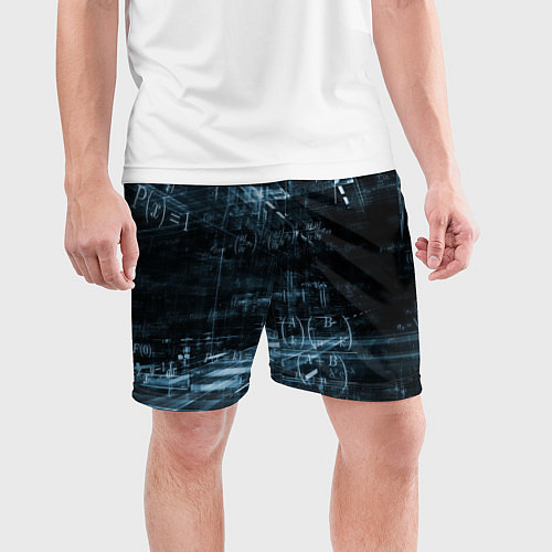 Мужские спортивные шорты Формулы подсказки / 3D-принт – фото 3