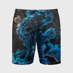 Шорты спортивные мужские Клубы голубого дыма, цвет: 3D-принт