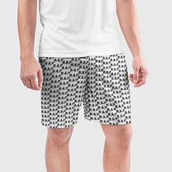 Шорты спортивные мужские B A P pattern logo, цвет: 3D-принт — фото 2