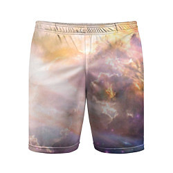 Мужские спортивные шорты Аморфное абстрактное космическое красочное небо