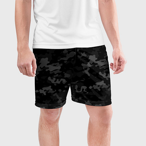 Мужские спортивные шорты Ночной камуфляж / 3D-принт – фото 3