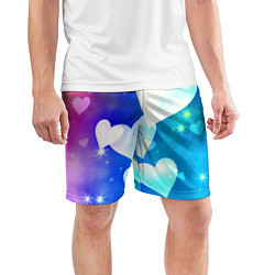 Шорты спортивные мужские Dreamy Hearts Multicolor, цвет: 3D-принт — фото 2