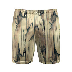 Мужские спортивные шорты Текстура коры дерева