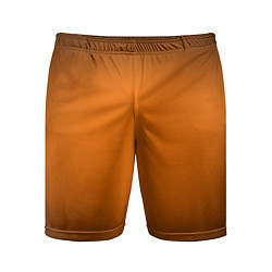 Мужские спортивные шорты Кислотный оранжевый с градиентом