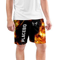 Шорты спортивные мужские Placebo и пылающий огонь, цвет: 3D-принт — фото 2