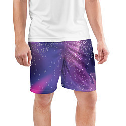 Шорты спортивные мужские Космическое звездное небо, цвет: 3D-принт — фото 2