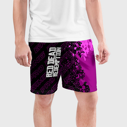 Мужские спортивные шорты Red Dead Redemption pro gaming: по-вертикали / 3D-принт – фото 3