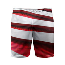 Мужские спортивные шорты Два слоя металла - красный и белый