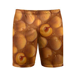 Шорты спортивные мужские Сочная текстура из персиков, цвет: 3D-принт