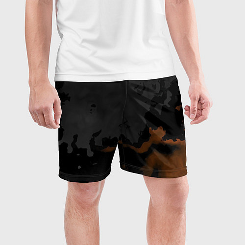 Мужские спортивные шорты Темнота / 3D-принт – фото 3