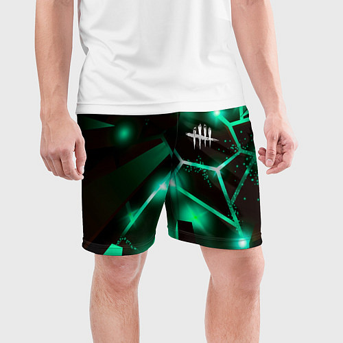 Мужские спортивные шорты Dead by Daylight разлом плит / 3D-принт – фото 3