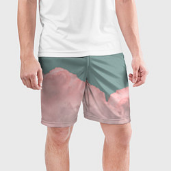 Шорты спортивные мужские Облака и небо, цвет: 3D-принт — фото 2