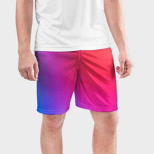Мужские спортивные шорты Цветной градиент / 3D-принт – фото 3