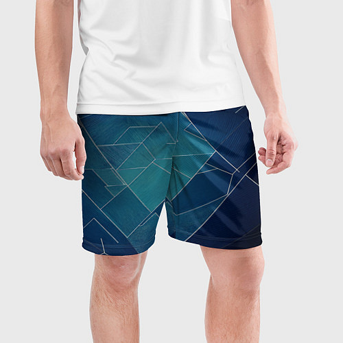 Мужские спортивные шорты Геометрическая бесконечность / 3D-принт – фото 3