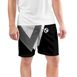 Шорты спортивные мужские Бмв - классический черный, цвет: 3D-принт — фото 2
