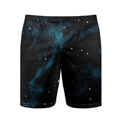 Шорты спортивные мужские Мрачная галактика, цвет: 3D-принт