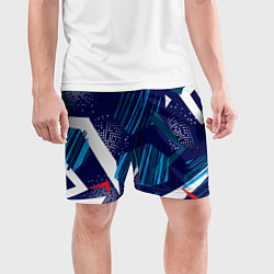 Шорты спортивные мужские Текстурный грандж, цвет: 3D-принт — фото 2