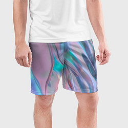 Шорты спортивные мужские Атласный шёлк, цвет: 3D-принт — фото 2