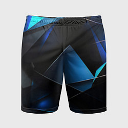 Мужские спортивные шорты Blue black texture