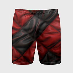 Шорты спортивные мужские Red black luxury, цвет: 3D-принт