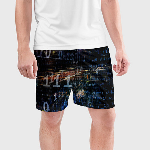 Мужские спортивные шорты Шифр / 3D-принт – фото 3