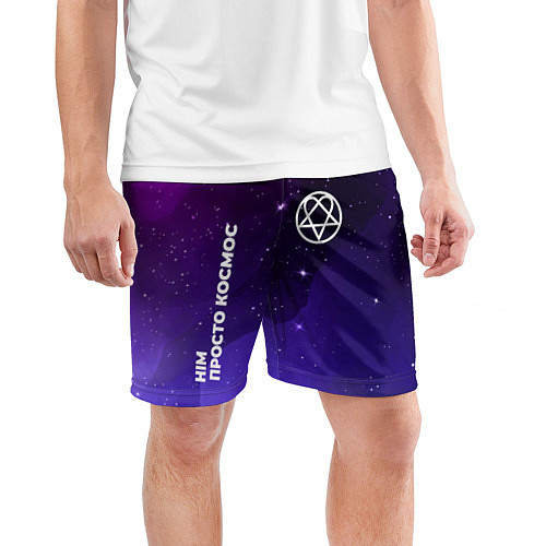 Мужские спортивные шорты HIM просто космос / 3D-принт – фото 3