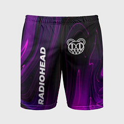 Шорты спортивные мужские Radiohead violet plasma, цвет: 3D-принт