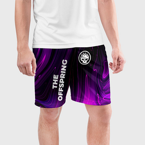 Мужские спортивные шорты The Offspring violet plasma / 3D-принт – фото 3