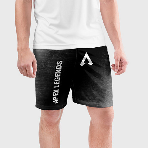 Мужские спортивные шорты Apex Legends glitch на темном фоне: надпись, симво / 3D-принт – фото 3