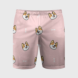 Мужские спортивные шорты Pink corgi