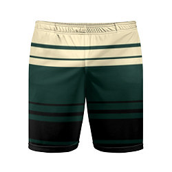 Мужские спортивные шорты Полосы зелёный