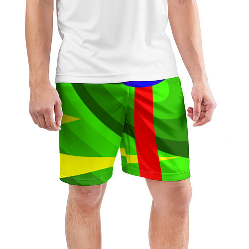 Мужские спортивные шорты Абсолютная абстракция / 3D-принт – фото 3