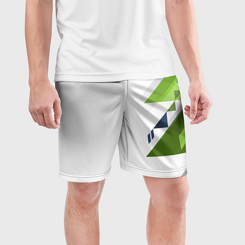 Мужские спортивные шорты Геометрическая абстракция вектор / 3D-принт – фото 3