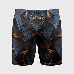 Шорты спортивные мужские Объемные кубы, цвет: 3D-принт