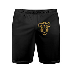 Мужские спортивные шорты Чёрный клевер - форма быка