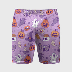 Мужские спортивные шорты Halloween pattern арт