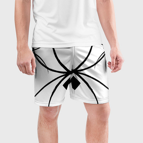 Мужские спортивные шорты Пауки узор / 3D-принт – фото 3