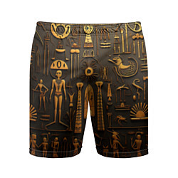 Мужские спортивные шорты Арт в стиле египетских письмен