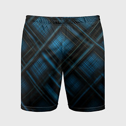 Мужские спортивные шорты Тёмно-синяя шотландская клетка