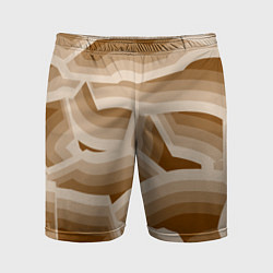 Мужские спортивные шорты Кофейные линии