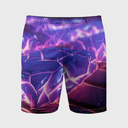 Мужские спортивные шорты Фиолетовые кристалы