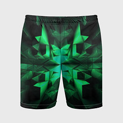 Мужские спортивные шорты Абстрактное погружение в зелень