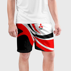 Шорты спортивные мужские Evo racer mitsubishi - uniform, цвет: 3D-принт — фото 2