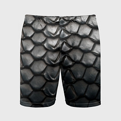 Мужские спортивные шорты Текстура черного дракона