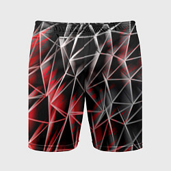 Шорты спортивные мужские Текстуры сетка, цвет: 3D-принт