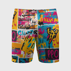 Мужские спортивные шорты В стиле поп арт