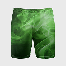 Шорты спортивные мужские Зеленый дым, цвет: 3D-принт